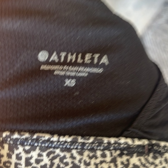 ATHLETA  Women Exhale Animal Print Sports Bra Black White   Size XS - Picture 4 of 4